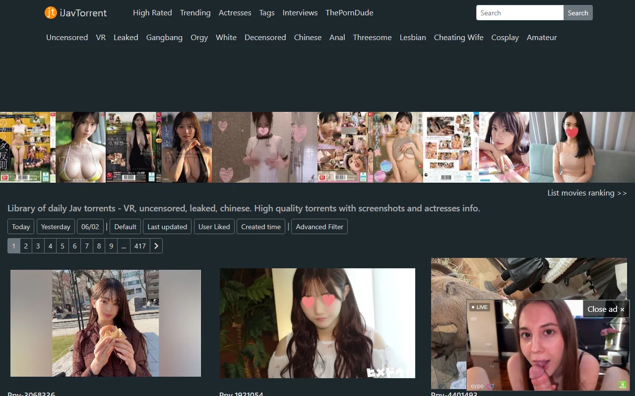 Screenshot: Ijavtorrent Screenshot of Ijavtorrent